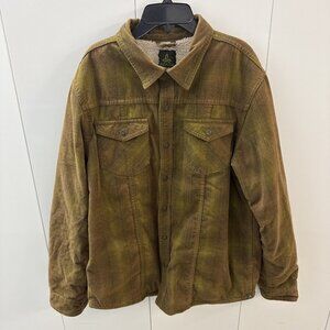 Prana Brown and Green Shirt Jacket
